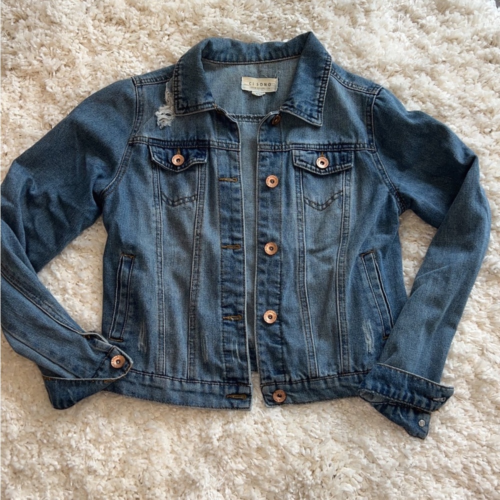 Lightly distressed Jean Jacket